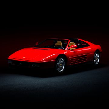 Ferrari 348, Classic cars, Sports car, 5K