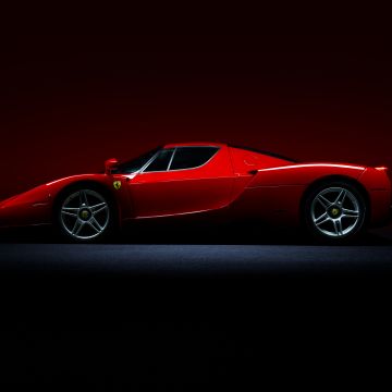 Ferrari Enzo, Sports car, Classic cars, 5K, Red cars