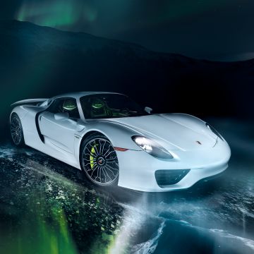 Porsche 918 Spyder, Super Sports Cars, Hybrid cars, 5K