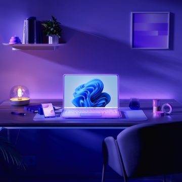 Cozy, Windows 11, WFH, Aesthetic, Laptop, Purple, Aesthetic interior