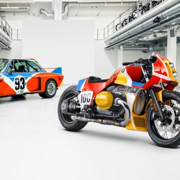 BMW Art car, BMW 1.8 CSL Art Bike, BMW CSL, 5K, 8K