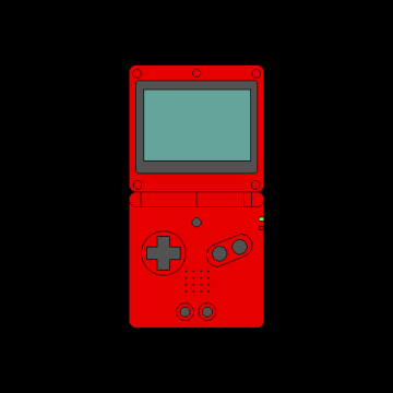 Gameboy, Nintendo, AMOLED, Retro, Minimalist, Black background