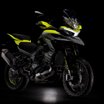Benelli TRK 800, Adventure motorcycles, Tourer, 8K, AMOLED, 5K, Black background
