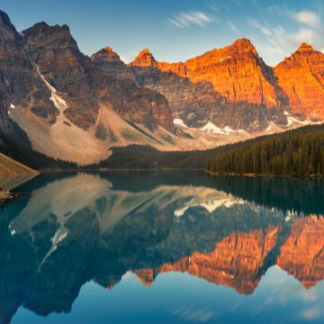 Banff National Park, Sunrise, Scenery, Moraine Lake, Wilderness, 5K, 8K
