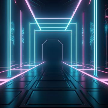 Cyberpunk, Neon Lights, 5K, AI art