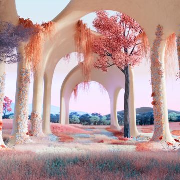 Aesthetic, Outdoor, Modern, Surreal, Archway
