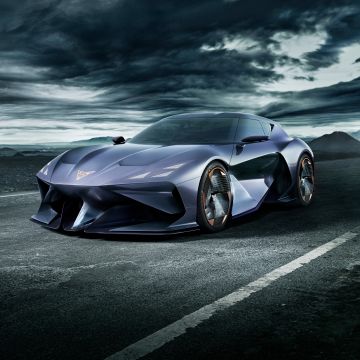 Cupra DarkRebel, EV Concept, Electric Sports cars, 5K, 8K