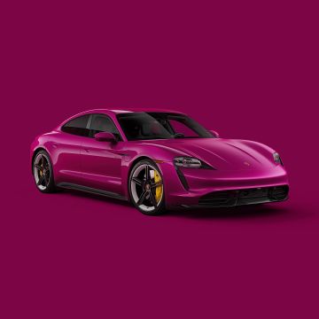Porsche Taycan, Magenta, 5K, CGI