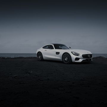 Mercedes-AMG GT, Dark aesthetic, Evening