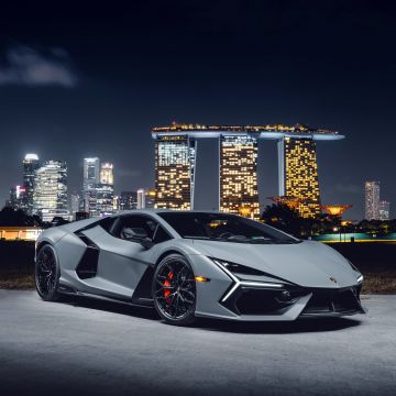 Lamborghini Revuelto, Singapore, 2024, 5K, Night