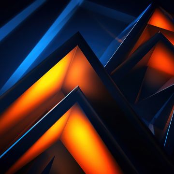 Triangular, Pattern, 3D background, AI art, 5K