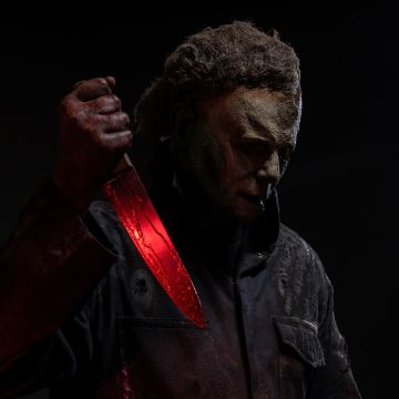 Michael Myers, Spooky, Halloween, Dark background, Scary, 5K, 8K