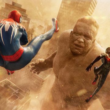 Marvel's Spider-Man 2, Sandman, Boss Fight, 2023 Games, Spiderman
