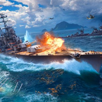 World of Warships, Battleship, Online games, 5K
