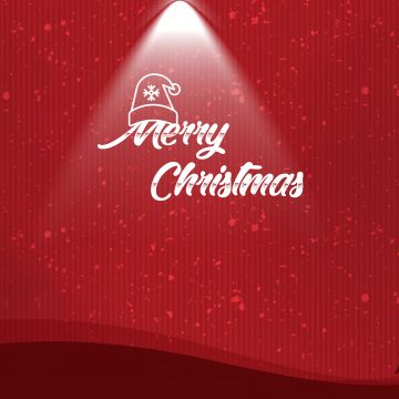 Merry Christmas, Red background, Snowfall, Santa Claus, Red aesthetic, 5K, Santa hat, Winter, Navidad, Noel