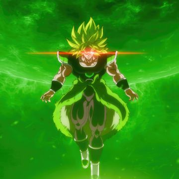 Broly, Dragon Ball Super, Green background