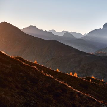 Giau Pass, Dolomites, Mountains, Mist, Foggy, Landscape, Italy, 5K