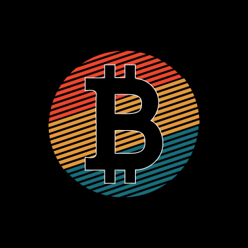 Bitcoin, Logo, 8K, Black background, 5K, Minimalist, AMOLED