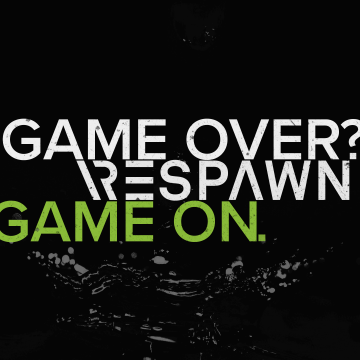 Game Over, Respawn, Game On, Hardcore, Gamer quotes, Dark background