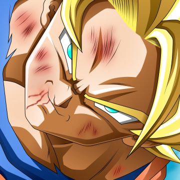 Super Saiyan Goku, Angry, 5K, 8K, Dragon Ball Z