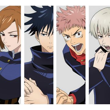 Jujutsu Kaisen, Characters, Kento Nanami, Megumi Fushiguro, Mahito, Yuji Itadori, Sukuna, Nobara Kugisaki