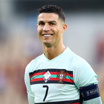 Cristiano Ronaldo, Smiling, 5K, Portugal football player