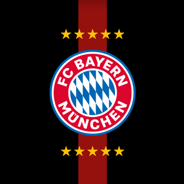 FC Bayern Munich, Football club, Logo, Black background