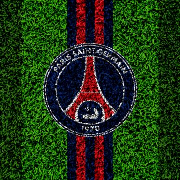 Paris Saint-Germain, Landscape, Green Grass, Logo, Football club