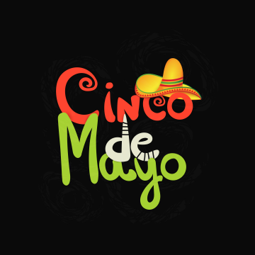 Cinco de Mayo, Minimalist, Dark background, Mexican holiday