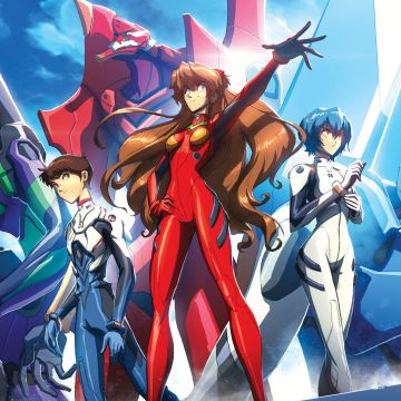 Neon Genesis Evangelion, Artwork, Evangelion Unit-01, Evangelion Unit-00, Evangelion Unit-02, Shinji Ikari, Rei Ayanami, Asuka Langley Soryu