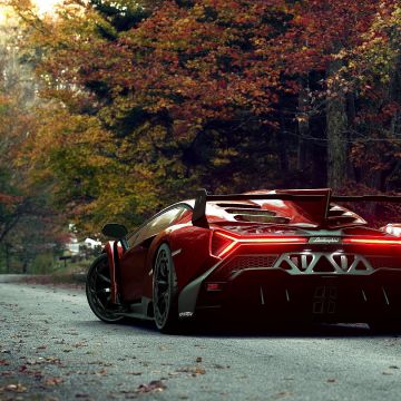 Lamborghini Veneno Roadster, Digital Art, Autumn