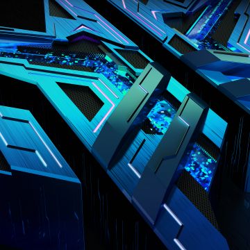 Acer Predator, Futuristic, Logo, Dark aesthetic, Science fiction