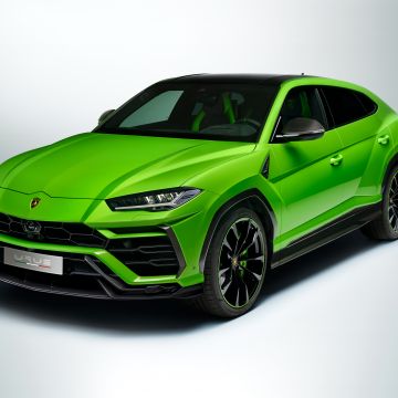 Lamborghini Urus Pearl Capsule, Green, White background, 2020