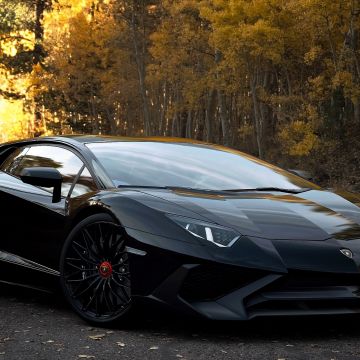 Lamborghini Aventador SV, Black, Darth Vader