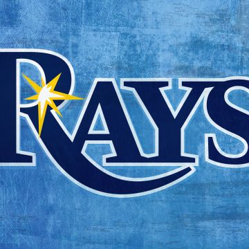 Tampa Bay Rays, Baseball team, Major League Baseball (MLB), 5K, Blue background