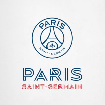 Paris Saint-Germain, Logo, White background, 5K
