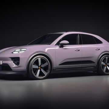 Porsche Macan 4, Electric cars, 2024, 5K, 8K, Dark background