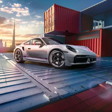 Porsche 911 Turbo, Remastered, 5K