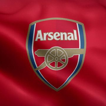 Arsenal FC, Flag, Red background