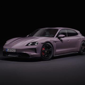 Porsche Taycan 4S Sport Turismo, 2024, Dark background