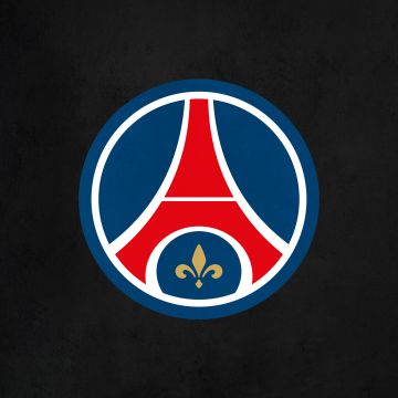 Paris Saint-Germain, Dark background, Logo, Football club