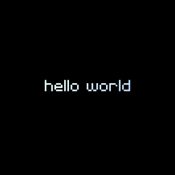 Hello world, Pixel art, Black background, 5K, 8K, AMOLED