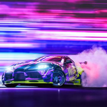 Toyota Supra, Drift, Colorful