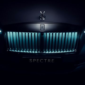 Rolls-Royce Spectre, Dark aesthetic, 2024, 5K, 8K