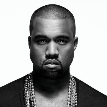 Kanye West, Monochrome, 5K, American rapper, Black and White