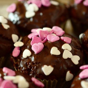 Chocolate, Muffins, Cupcake, Heart Candies, 5K