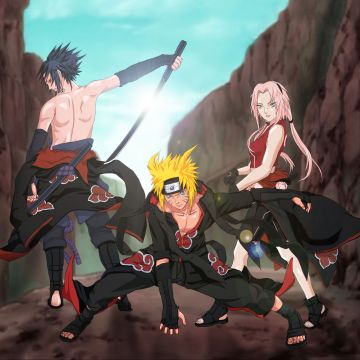 Sasuke Uchiha, Naruto Uzumaki, Sakura Haruno