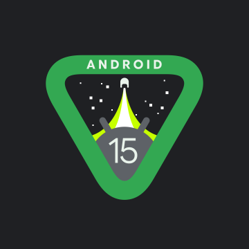 Android 15, Developer, 5K, Logo, Minimalist, Dark background