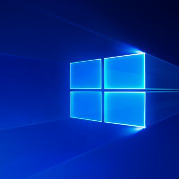 Windows 10, Blue aesthetic, Microsoft Windows, Blue, Glossy, Blue background