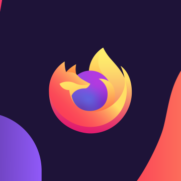 Firefox, Logo, Colorful gradients